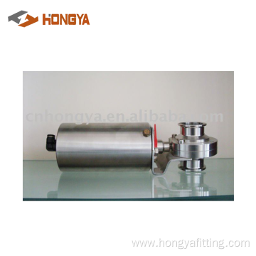 Sanitary Stainless Steel Pneumatic Clamped Butterfly Valve